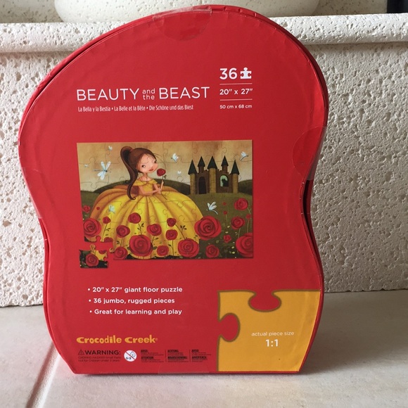 Crocodile Creek Beauty and The Beast Floor Puzzle - Picture 3 of 6